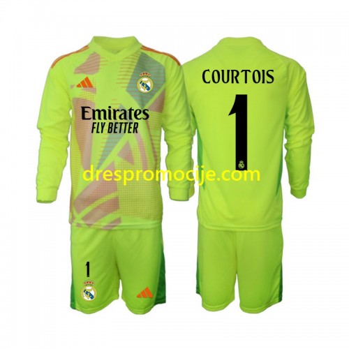 Real Madrid COURTOIS 1 Dres Golmanski Dječji Četvrta 2024/2025 Dugim Rukavima Real Madrid COURTOIS 1 Dres Golmanski Dječji Četvrta 2024/2025 Dugim Rukavima